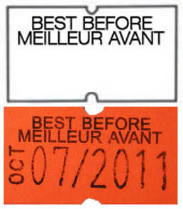 MX5500DT Printed Labels (English/French) - Click Image to Close